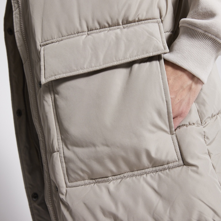 Lang puffervest "Davida" Lang puffervest "Davida"